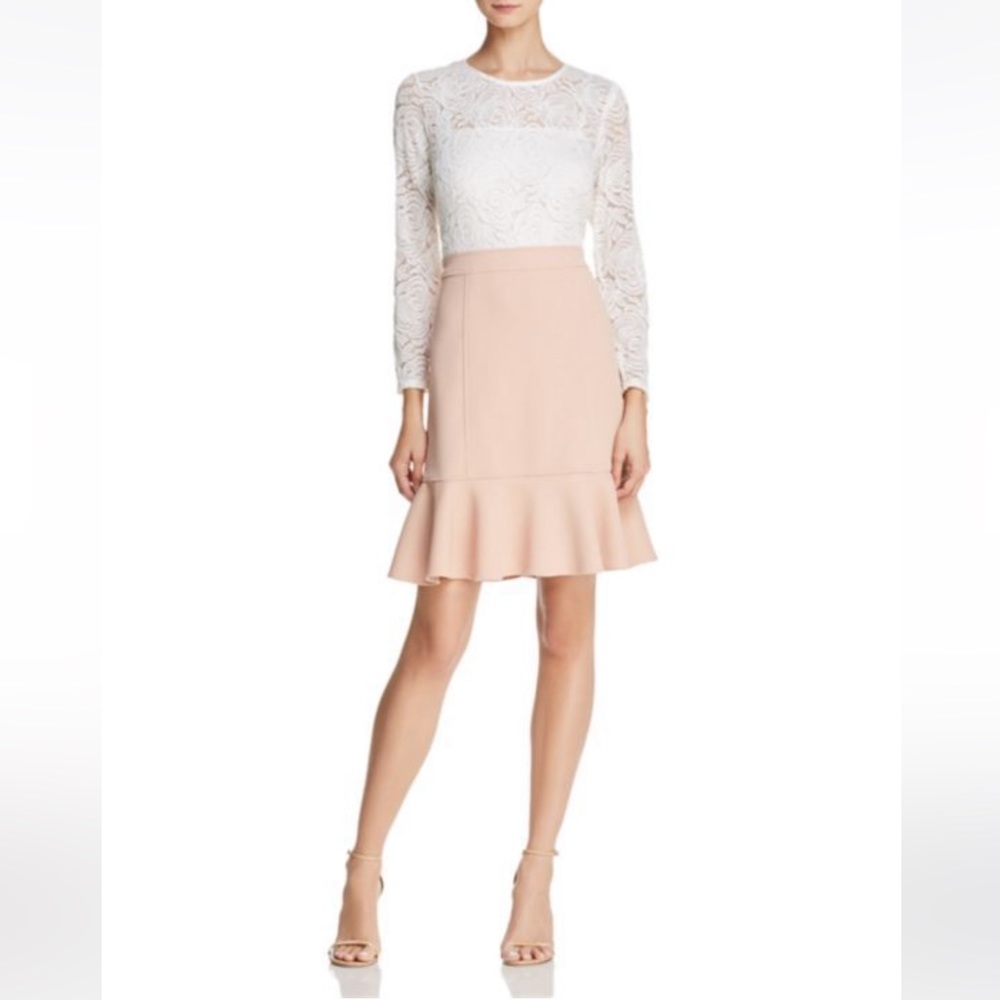 Nanette Lepore Lace Bodice Dress, Lined, Back Zip, Women's Size 8